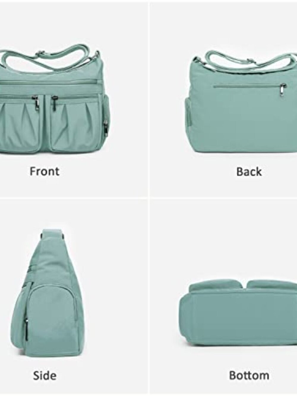๐ Crossbody Bag for Women Nylon Shoulder Bag Women Water Resistant Anti Theft - Picture 5 of 7